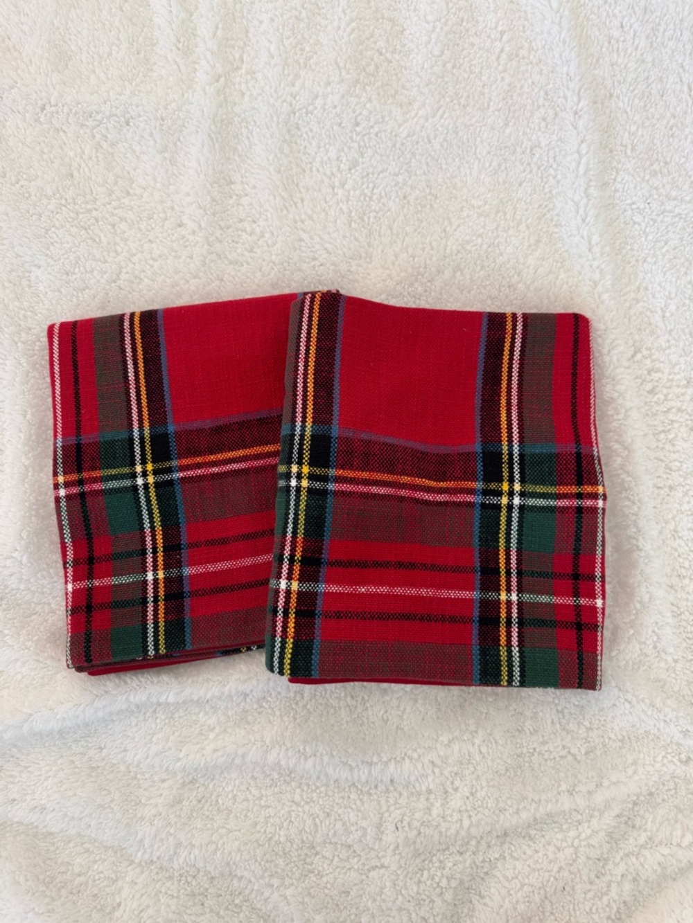 Set of 2 Pottery Barn Stewart Plaid King Pillow Shams – NWOT - Picture 3 of 7